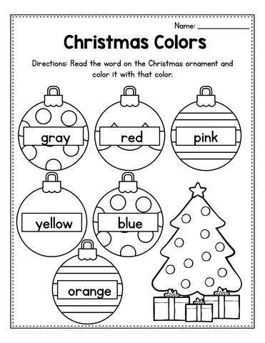 FREE Printable Christmas Worksheets For Preschool My Nerdy Teacher 