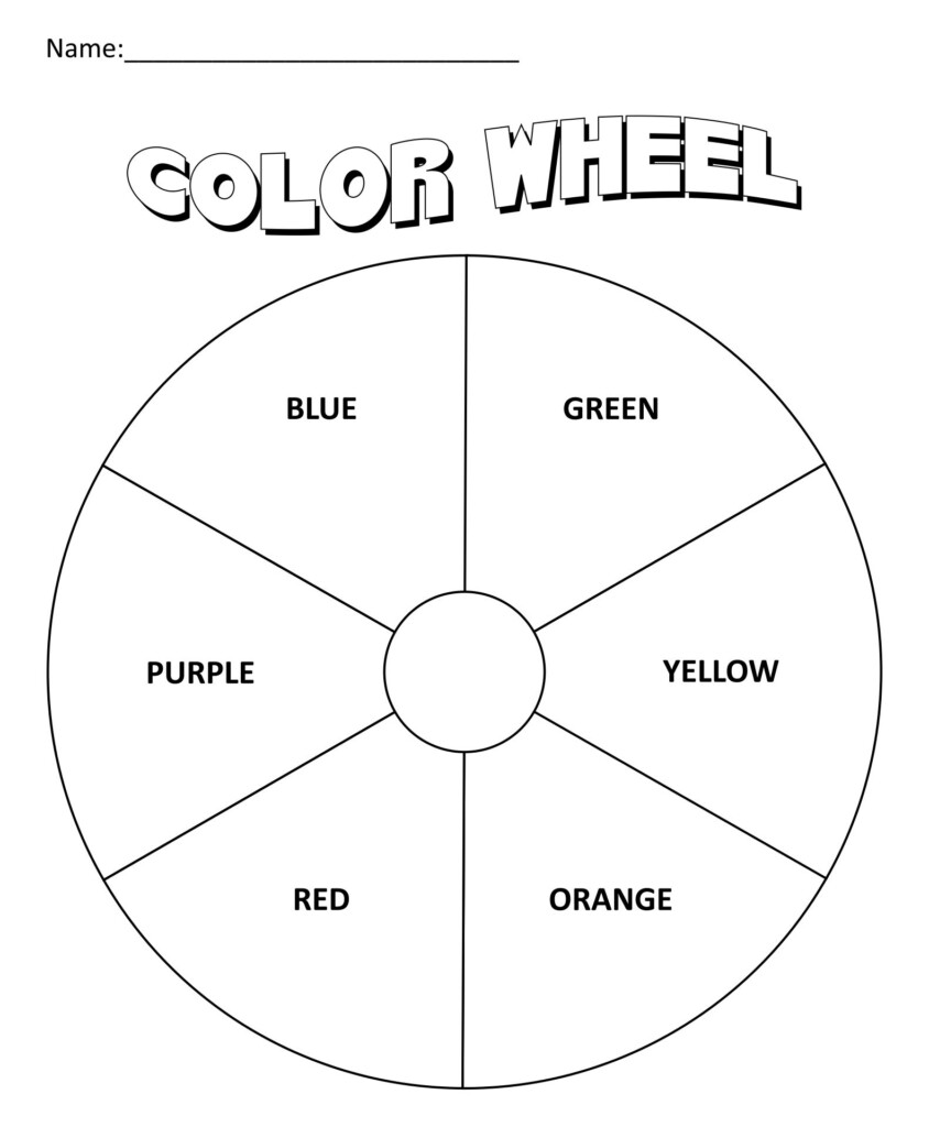 Free Printable Color Wheel Worksheet Printable Word Searches