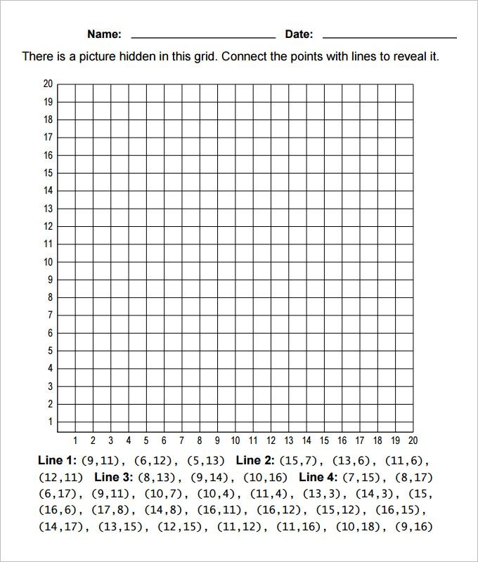 Free Printable Coordinate Graphing Pictures Worksheets Halloween 