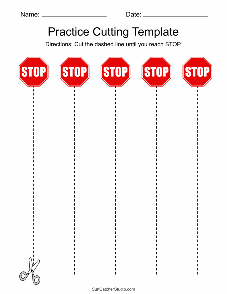 Free Printable Cutting Worksheets For Preschoolers DIY Projects 