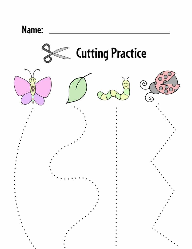 Free Printable Cutting Worksheets For Preschoolers The Hollydog 
