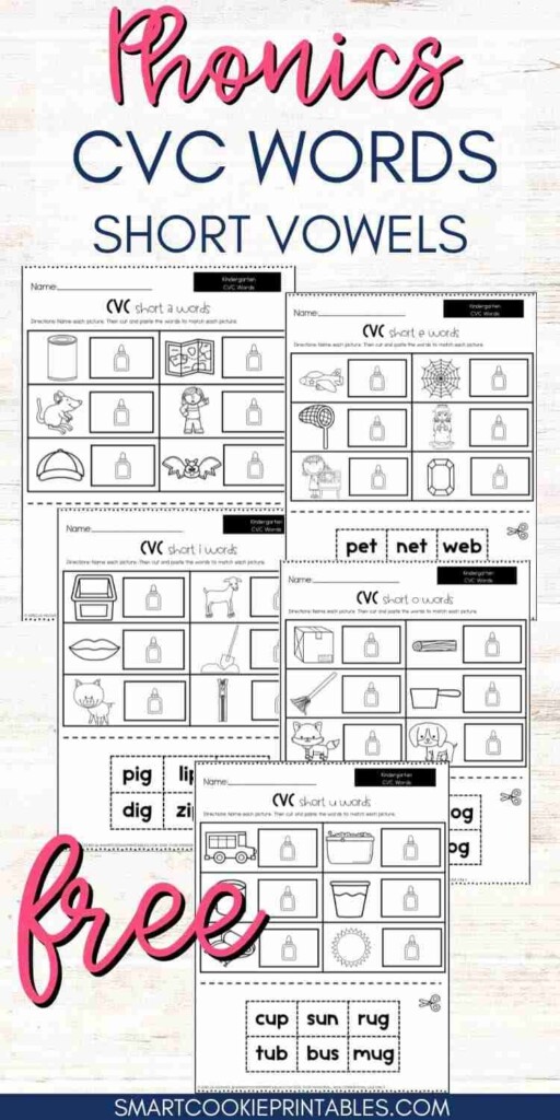 Free Printable Cvc Words Worksheets Collection Cheapest Www 