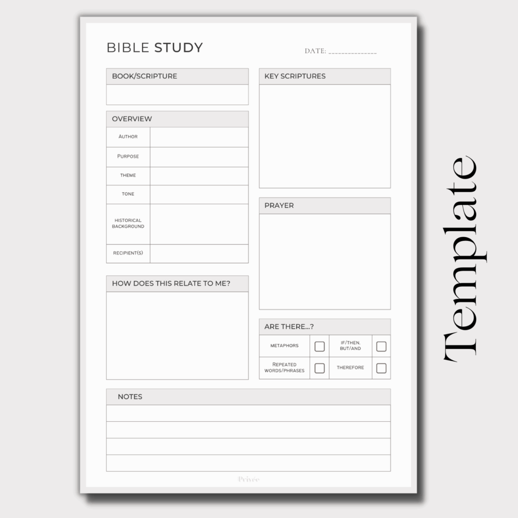 FREE Printable Digital Bible Study Worksheet Lifeenprivee 