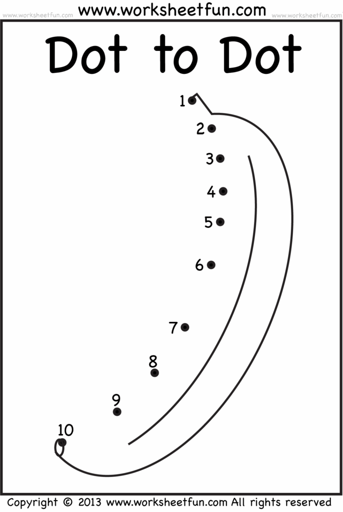 Free Printable Dot To Dot Worksheets