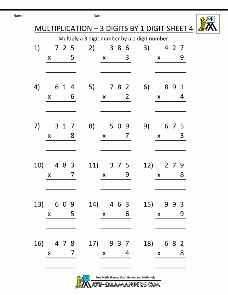 Free Printable Double Digit Multiplication Worksheets Lexia 39 s Blog