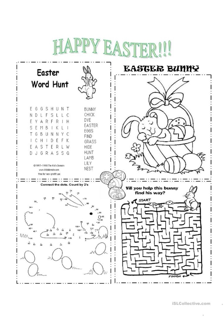 Free Printable Easter Activities Worksheets Printable Worksheets