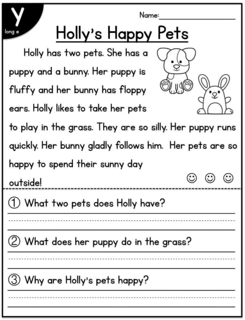 Free Printable Easy Reading Worksheets Reading Worksheet Printable