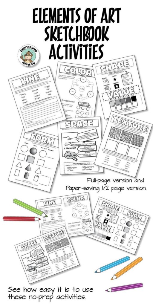 Free Printable Elements Of Art Worksheets