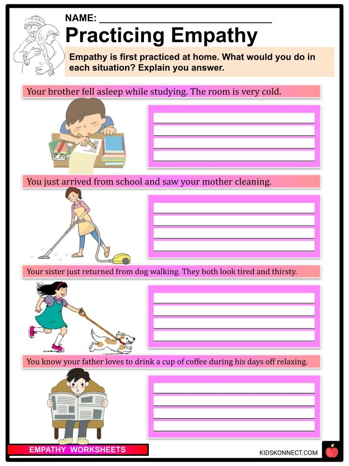Free Printable Empathy Worksheets Free Printables Hub