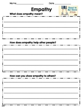 Free Printable Empathy Worksheets Printable Worksheets