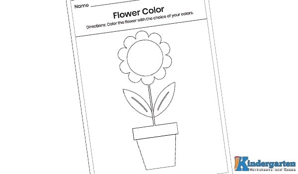 FREE Printable Flower Worksheets For Kindergarten Worksheets Library