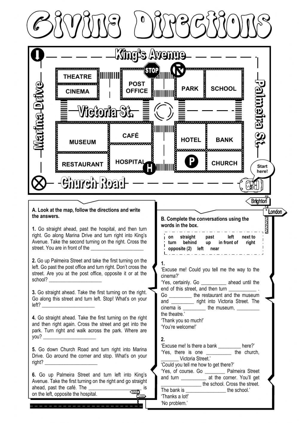 Free Printable Following Directions Worksheets For Third Grade