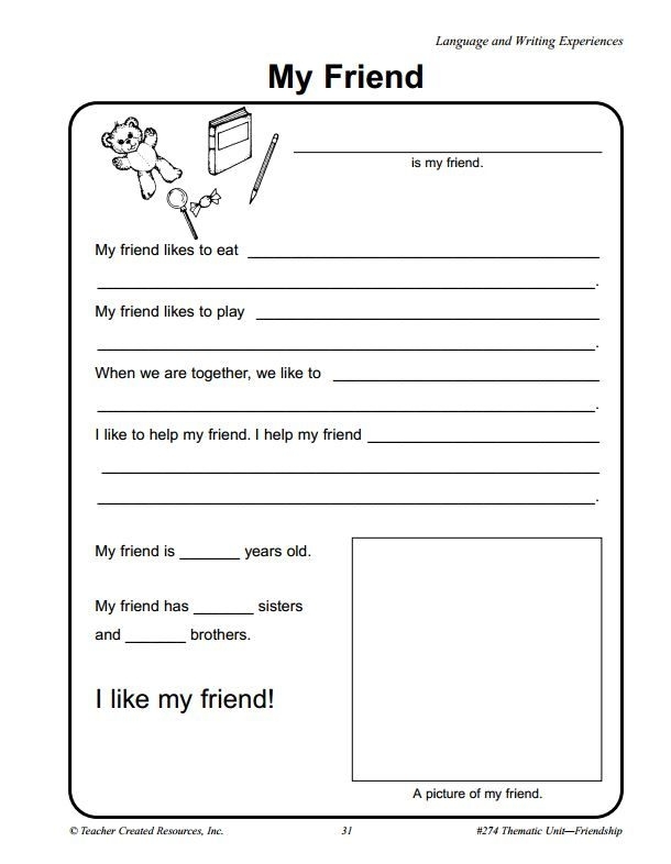 Free Printable Friendship Worksheets Pdf Printable Worksheets