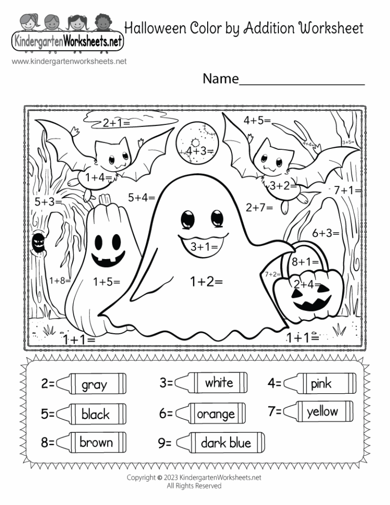 Free Printable Halloween Worksheets Pdf - easyworksheetprint.com