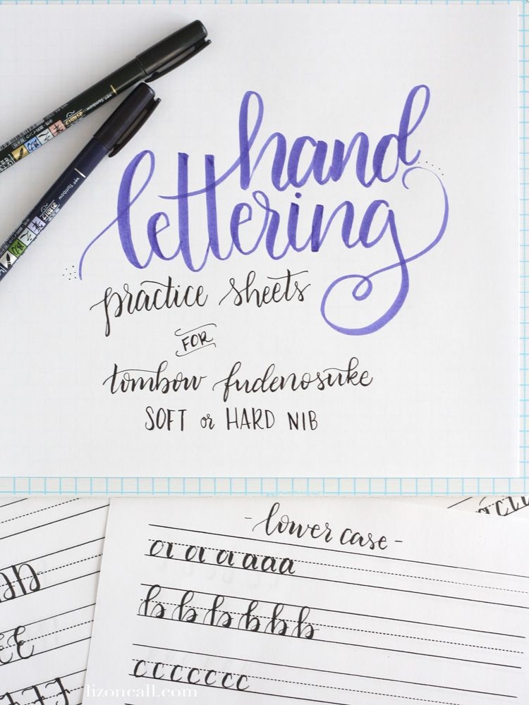 Free Printable Hand Lettering Worksheets