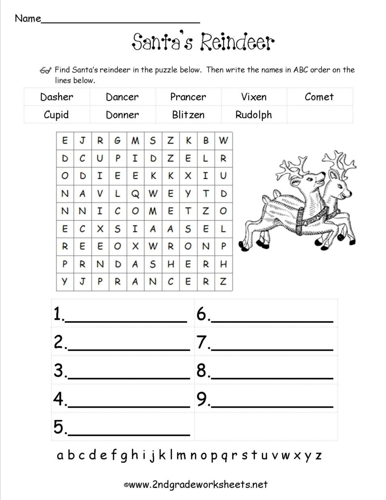 Free Printable Holiday Worksheets Free Printable