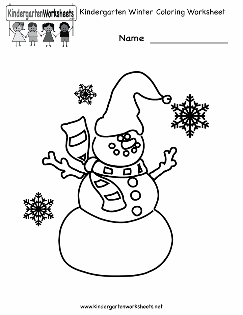 Free Printable Holiday Worksheets Kindergarten Winter Coloring Free 