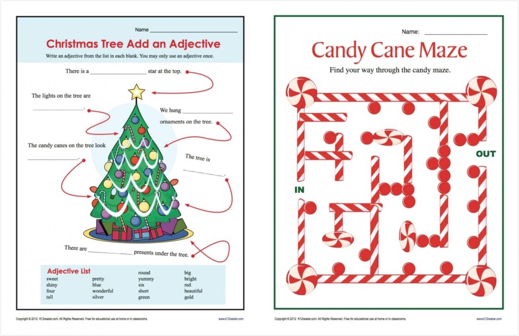 Free Printable Holiday Worksheets Pdf Printable Worksheets