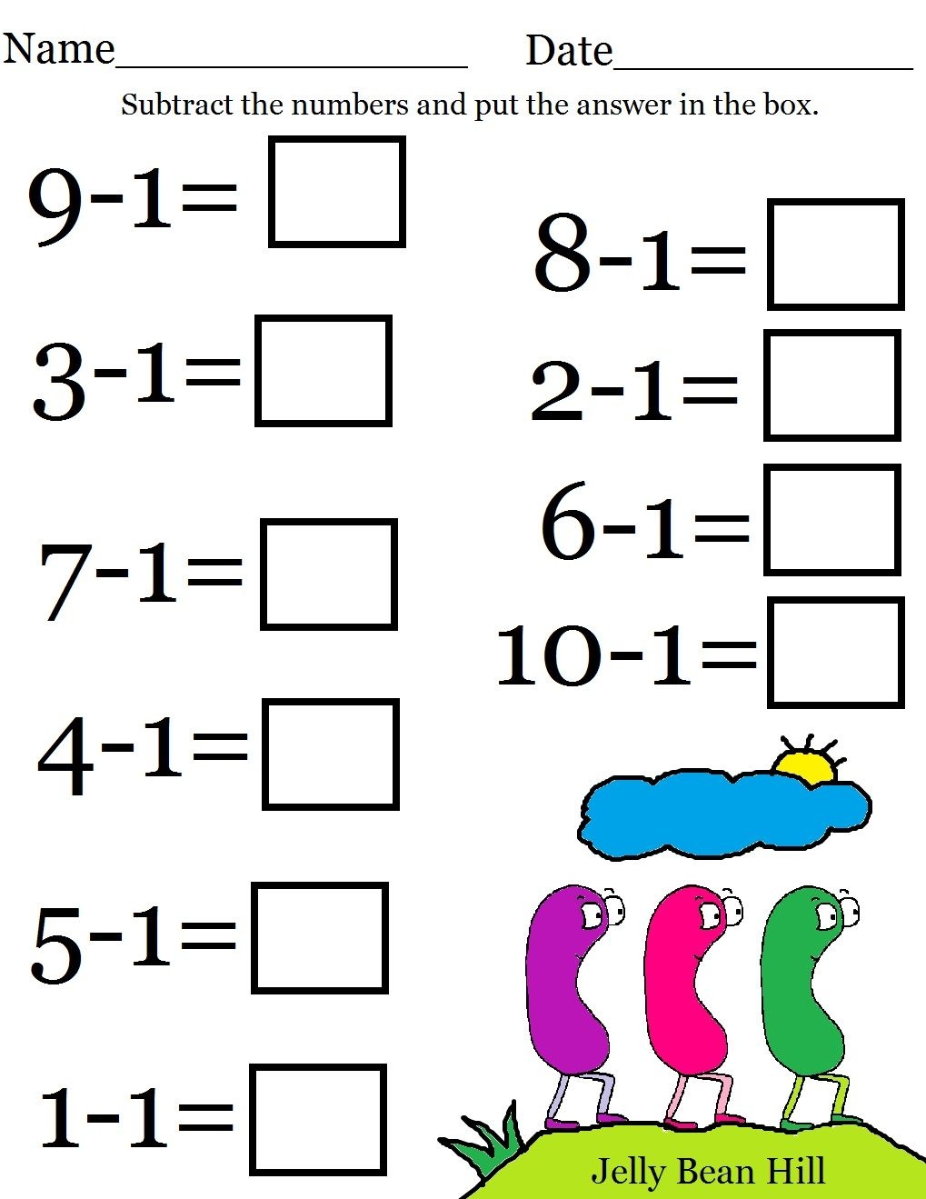 Free Printable Kindergarten Math Worksheets Printable Worksheets