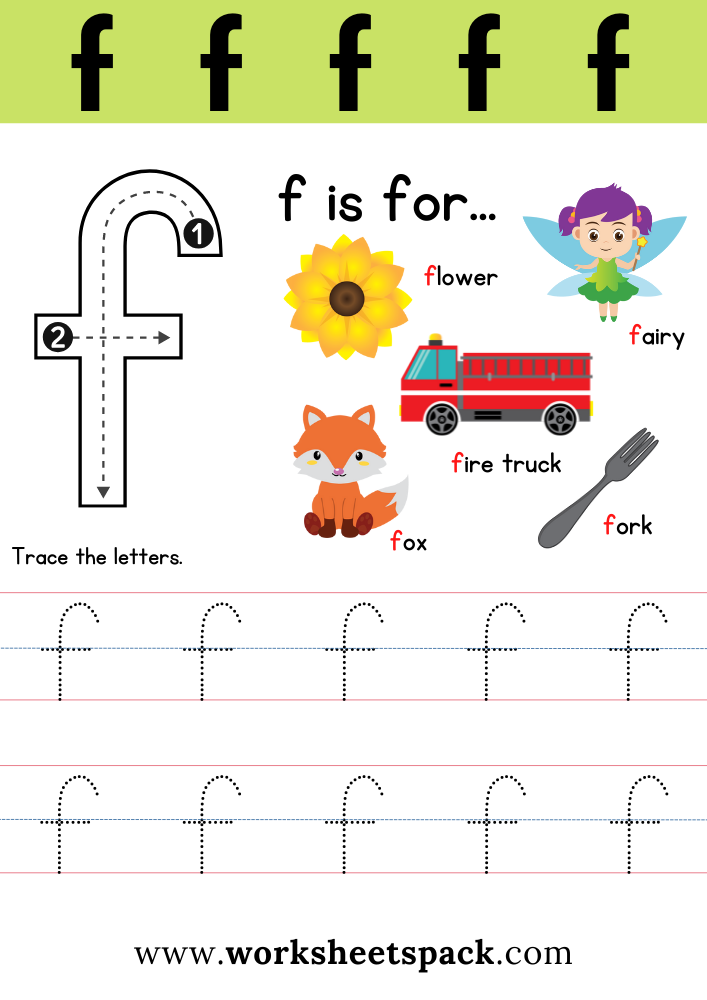 Free Printable Letter F Worksheets
