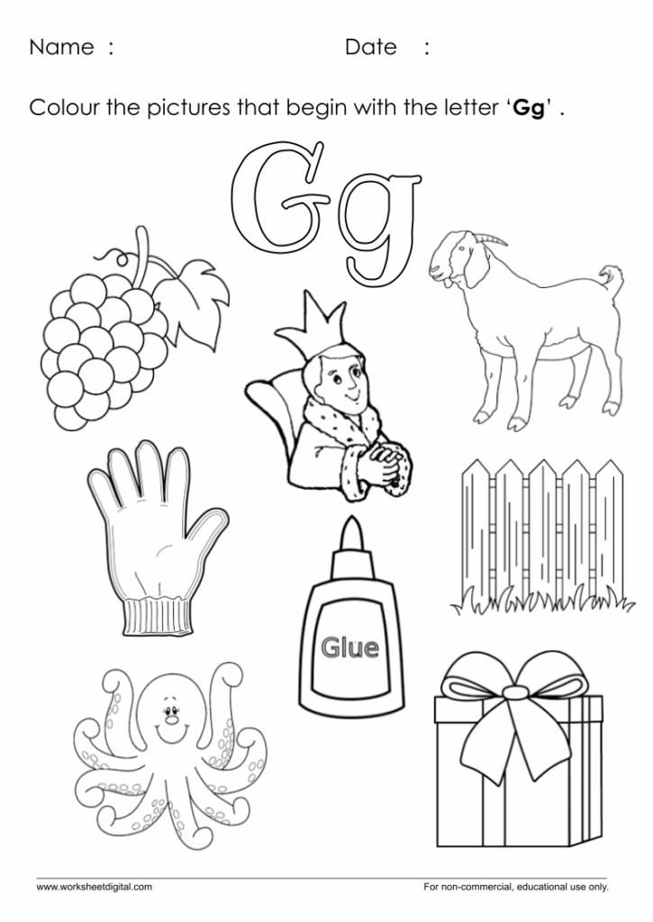Free Printable Letter G Writing Practice Worksheet Worksheets Library