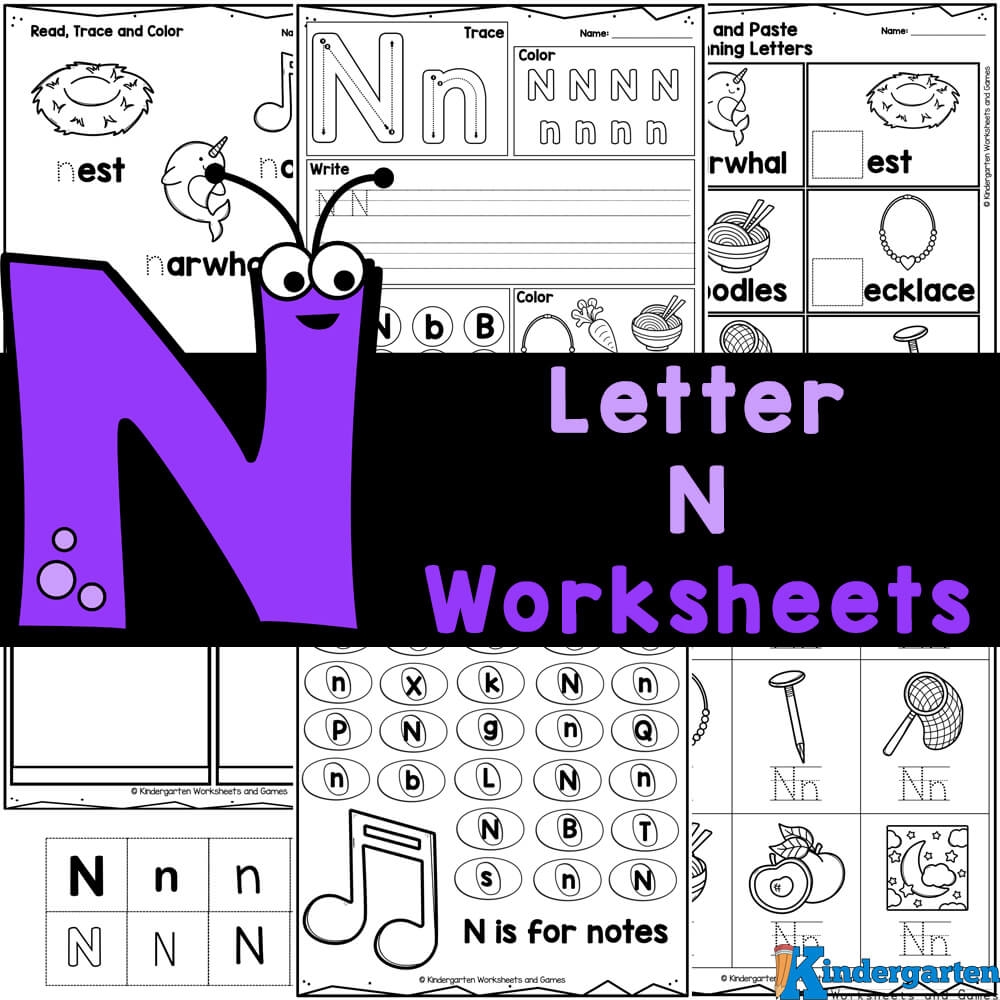 FREE Printable Letter N Worksheets For Kindergarten Worksheets Library