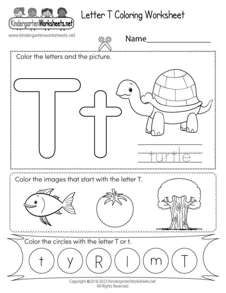 Free Printable Letter T Worksheets LetterWorksheet