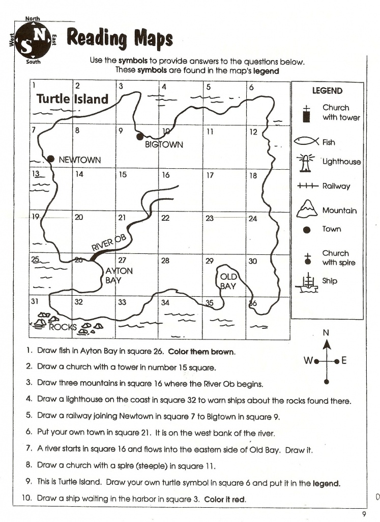 Free Printable Map Skills Worksheets Printable Maps