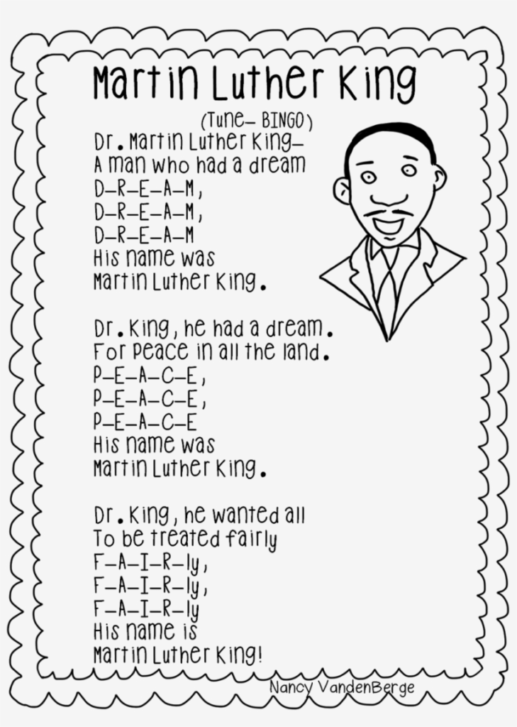 Free Printable Martin Luther King Jr Worksheets For Kindergarten Free 