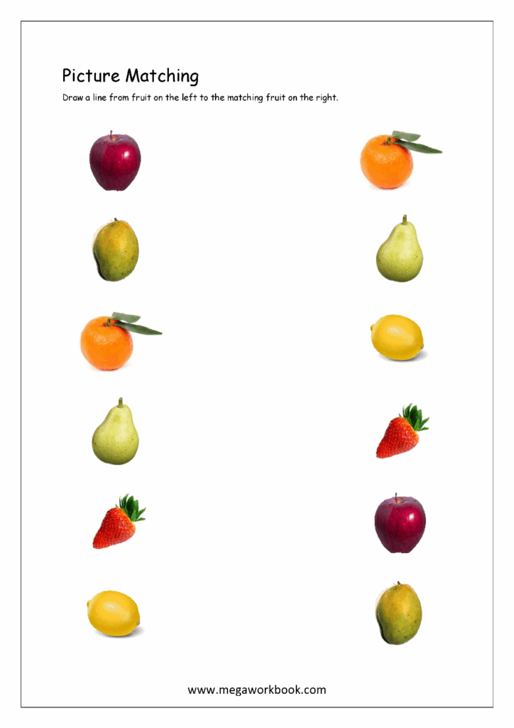 Free Printable Matching Worksheets