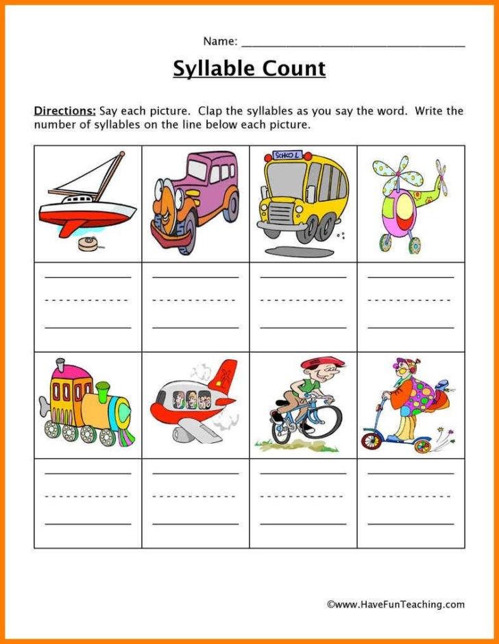 Free Printable Multisyllabic Words Worksheets