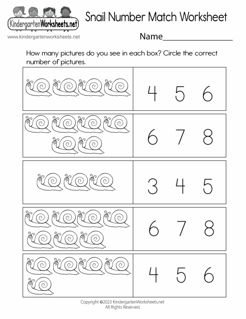 Free Printable Numbers Worksheets