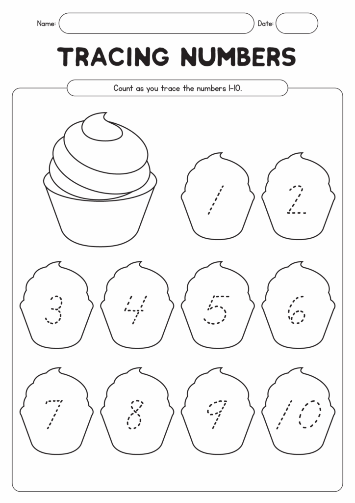 Free Printable Numbers Worksheets