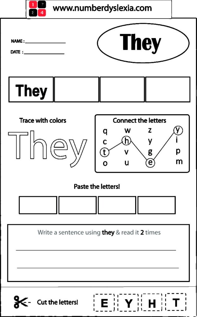 Free Printable Orton Gillingham Worksheet With Template PDF Number 
