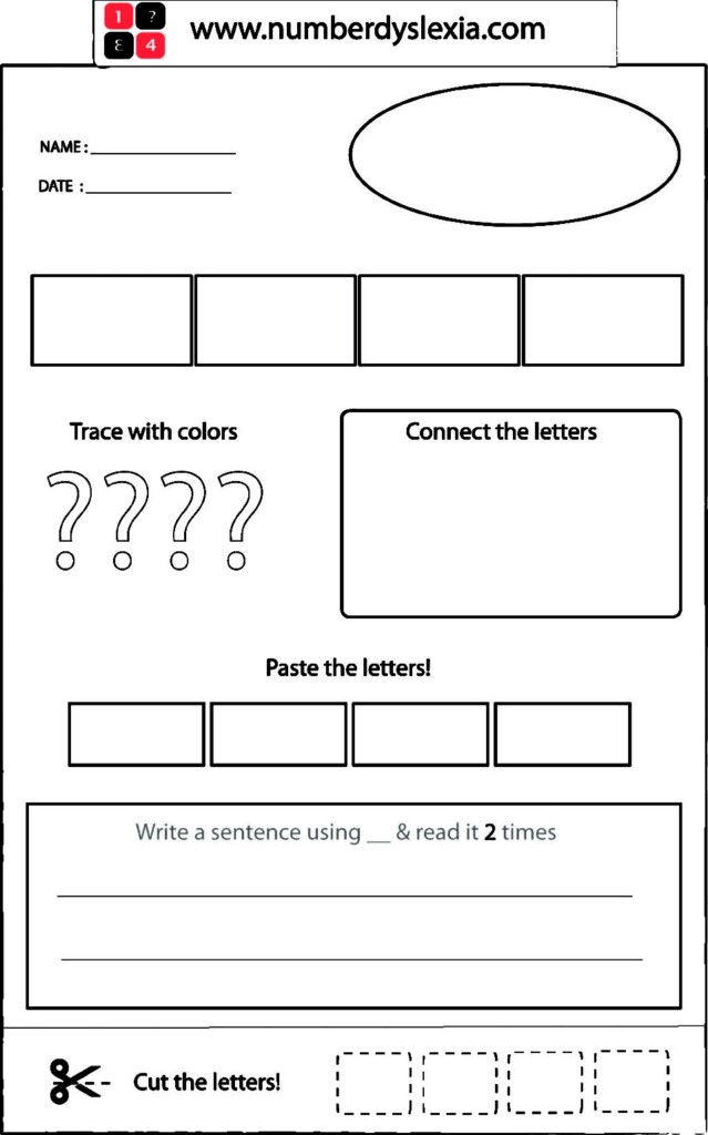 Free Printable Orton Gillingham Worksheet With Template PDF Number 