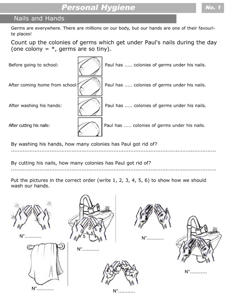 Free Printable Personal Hygiene Worksheets Free Printable