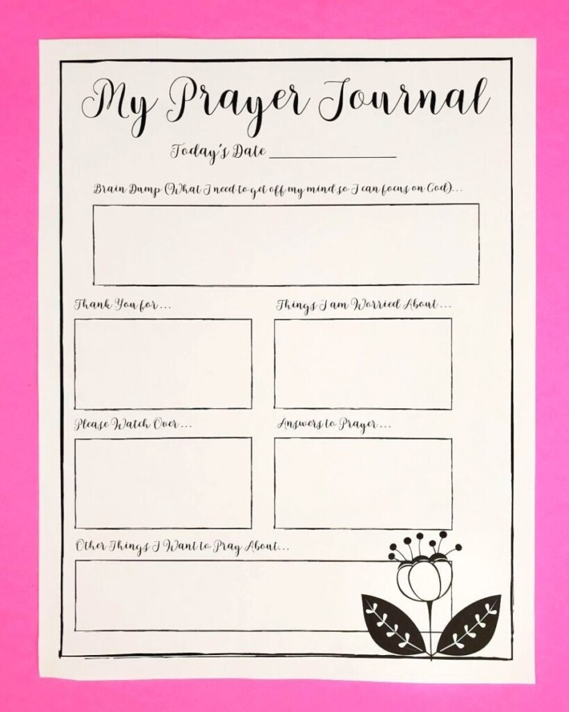 Free Printable Prayer Journal Templates PDF Word Excel 41 OFF