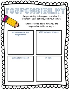 Free Printable Responsibility Worksheets Pdf Printable Worksheets