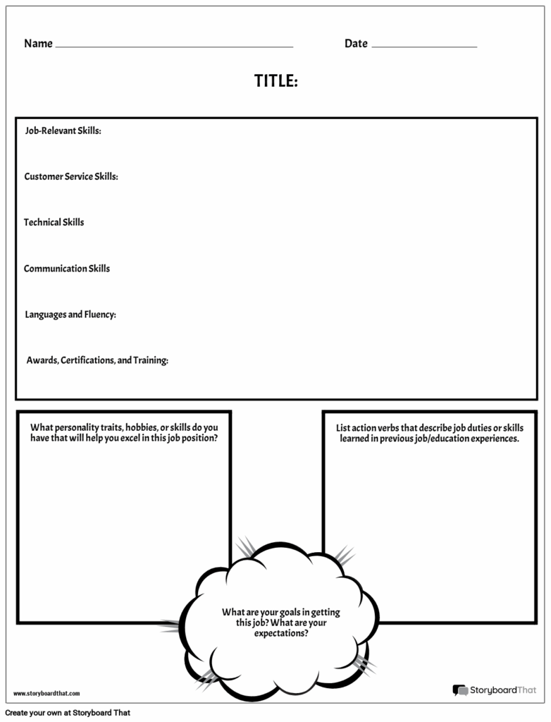 Free Printable Resume Worksheet Templates Worksheets Library