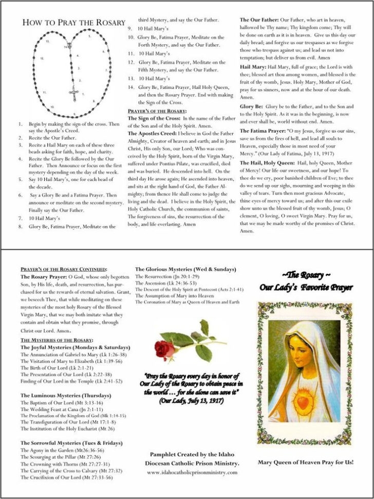 Free Printable Rosary Worksheets 159 Lyana Worksheets