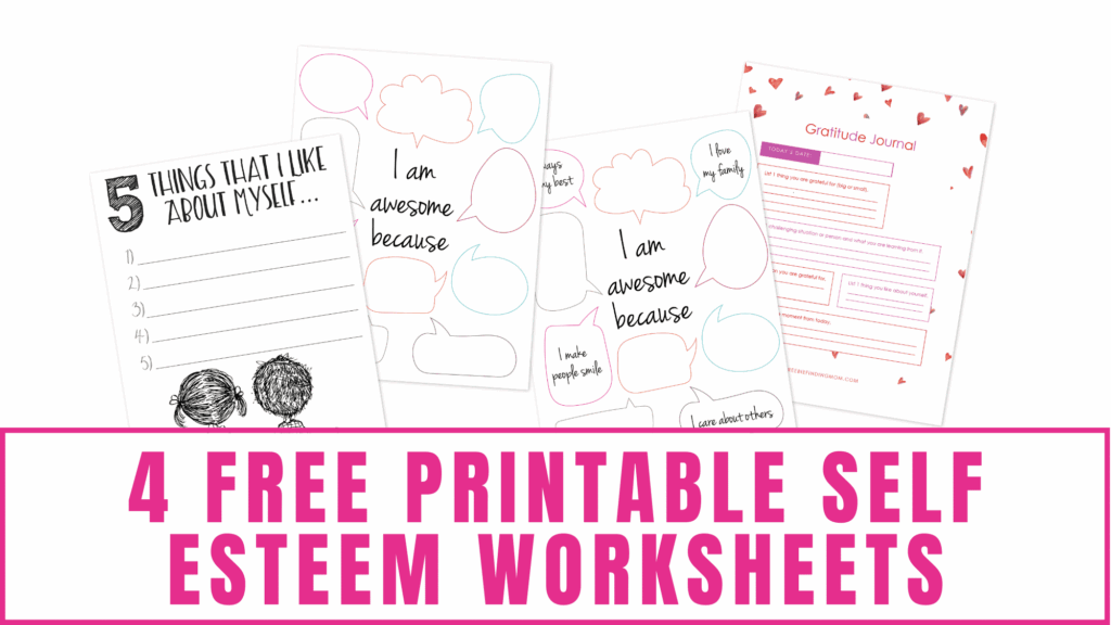Free Printable Self Esteem Worksheets Pdf Printable Form Templates 