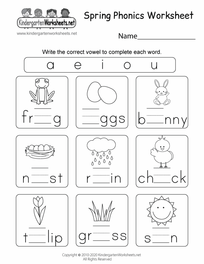 Free Printable Spring Worksheets For Kindergarten Kindergarten Worksheets