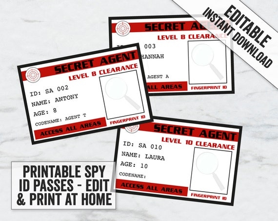 Free Printable Spy Id Cards Download Free Printable Spy Id Cards Png Free Printable Spy Id Cards Download Free Printable Spy Id Cards Png