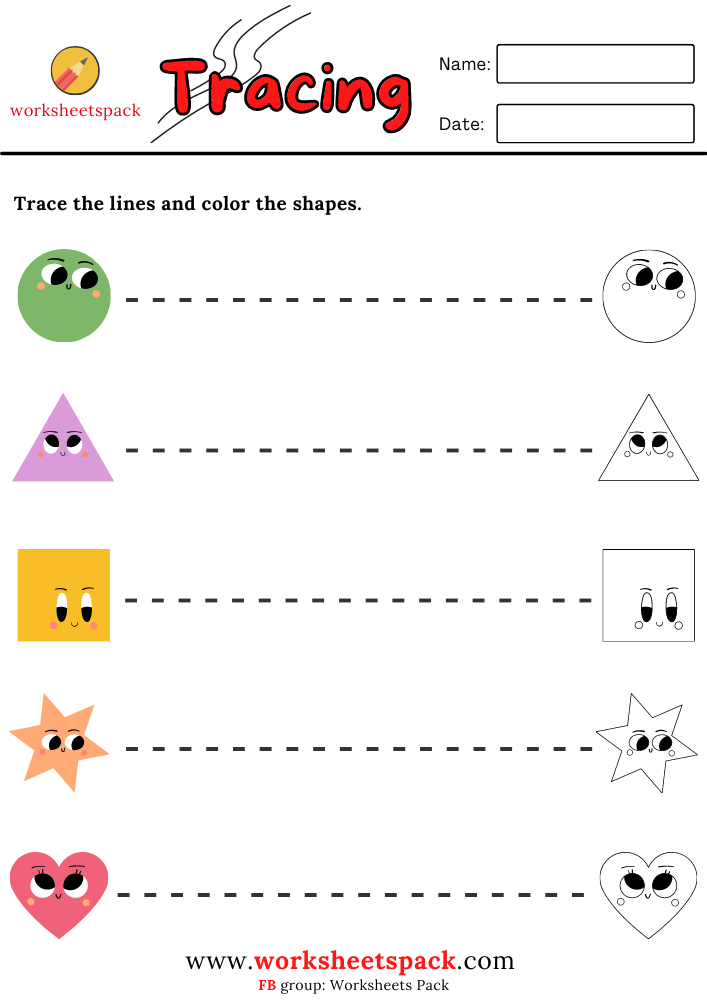 Free Printable Tracing Horizontal Lines Worksheets Printable And