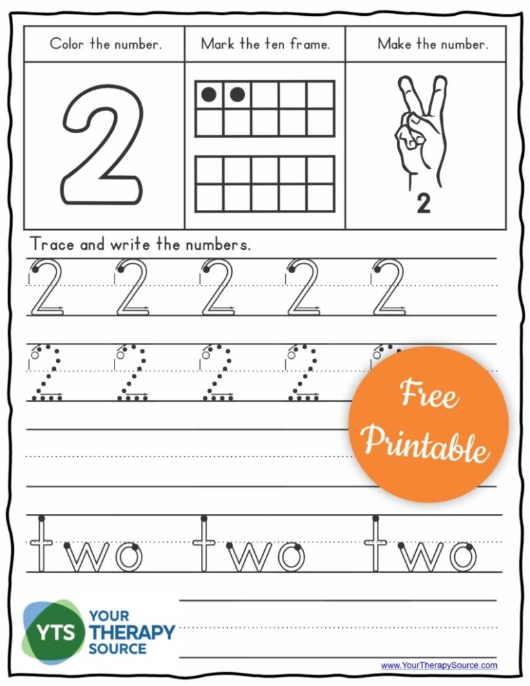 Free Printable Tracing Numbers Worksheets For Preschoolers A Free Printable Tracing Numbers Worksheets For Preschoolers A