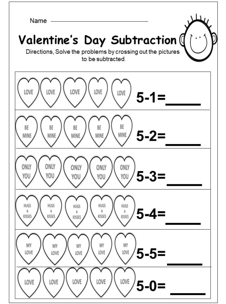 Free Printable Valentine 39 s Day Worksheets For Kindergarten Free Printable Valentine 39 s Day Worksheets For Kindergarten