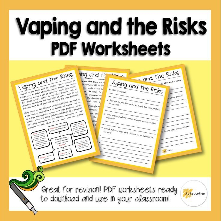 Free Printable Vaping Worksheets Engaging Worksheet Activities