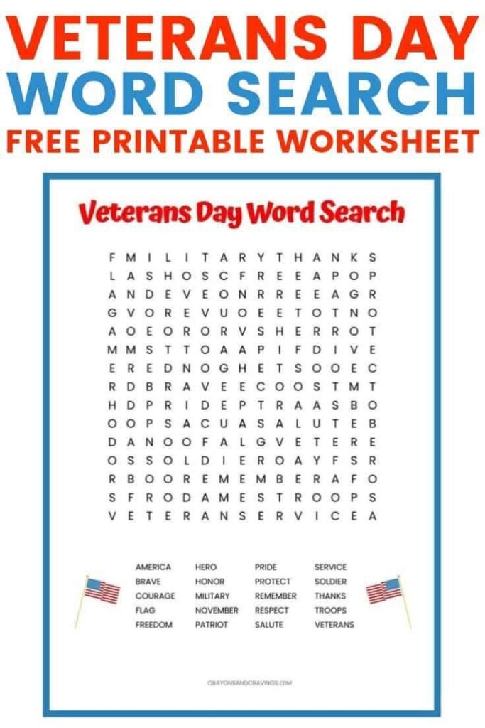 Free Printable Veterans Day Worksheets Printable Worksheets
