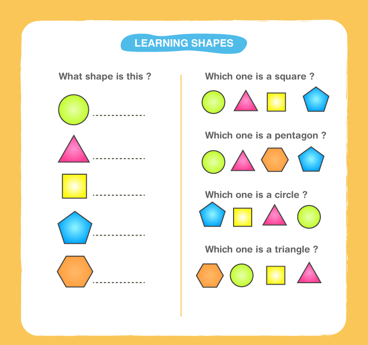 Free Printable Worksheet About Shapes For Preschool Download Free 