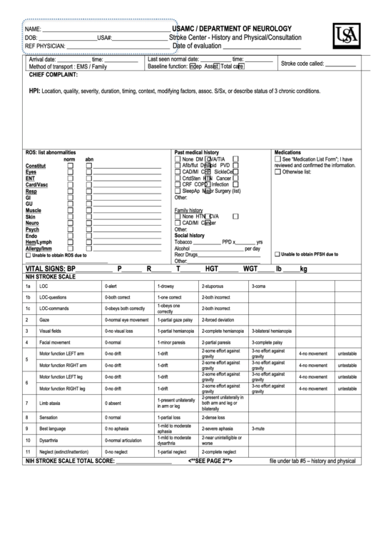 Free Printable Worksheets For Stroke Patients